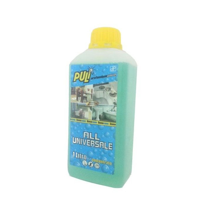 Detergente Puli professione pulito universale per tutte le superfici lavabili. Profumato alla mele verde.