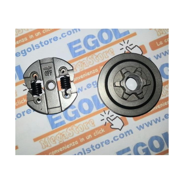KIT CAMPANA FRIZIONE E FRIZIONE PER MOTOSEGA 25CC