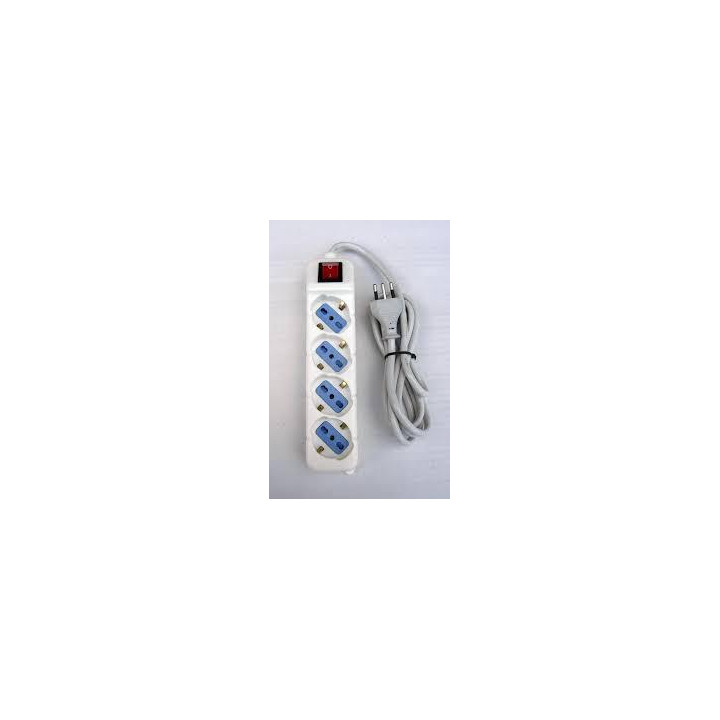 MULTIPRESA CIABATTA A 4 USCITE CON INTERRUTTORE ON/OFF