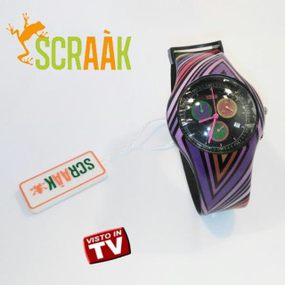 OROLOGIO IN SILICONE SCRAAK - ROUND COLLECTION CON CRONOMETRO