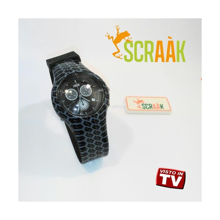 OROLOGIO IN SILICONE SCRAAK - ROUND COLLECTION CON CRONOMETRO