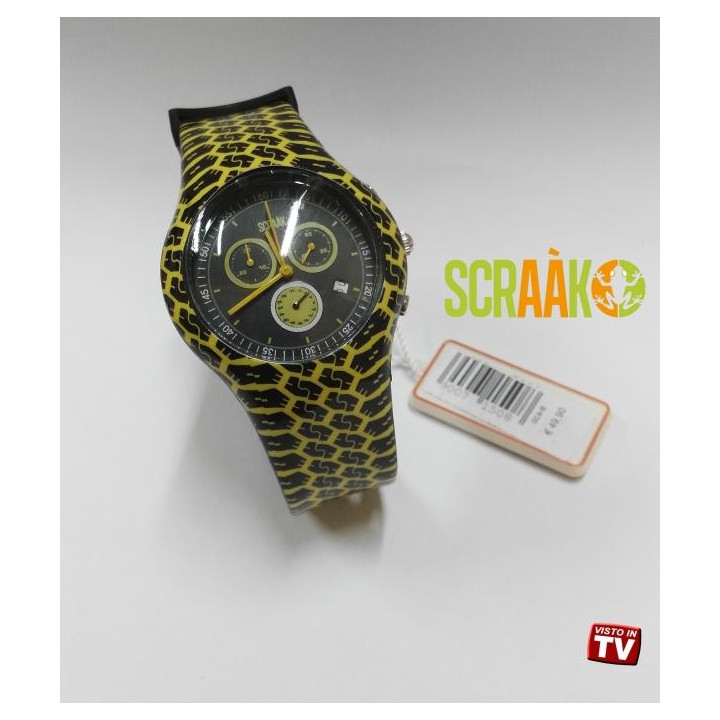OROLOGIO IN SILICONE SCRAAK - ROUND COLLECTION CON CRONOMETRO