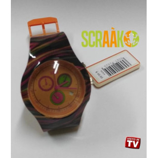 OROLOGIO IN SILICONE SCRAAK - ROUND COLLECTION CON CRONOMETRO