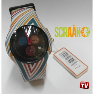 OROLOGIO IN SILICONE SCRAAK - ROUND COLLECTION CON CRONOMETRO