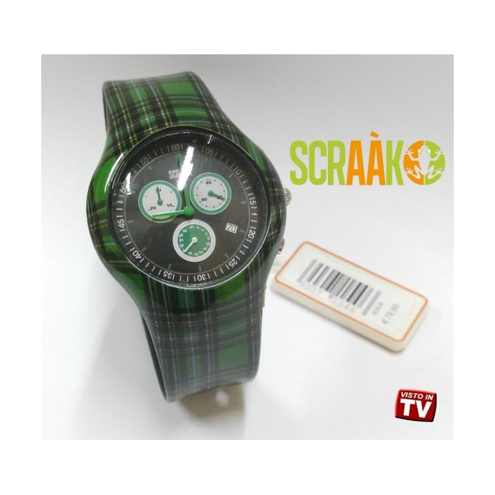 OROLOGIO IN SILICONE SCRAAK - ROUND COLLECTION CON CRONOMETRO
