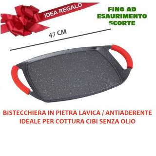 PIASTRA - BISTECCHIERA IN PIETRALAVICA 47CM