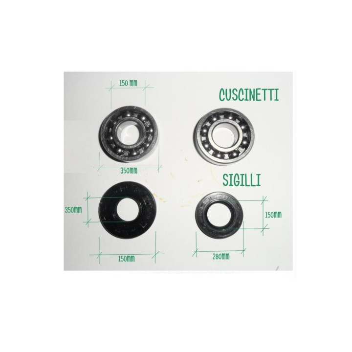 RICAMBIO CUSCINETTI PIU\' SIGILLI PER MOTOSEGA 52CC, EG5200/YB