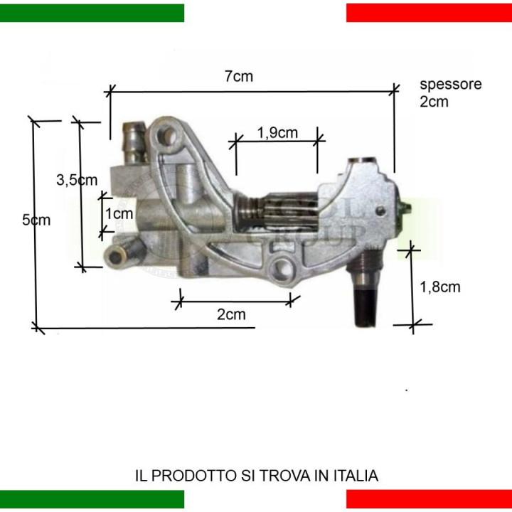 RICAMBIO POMPA OLIO PER MOTOSEGA 52CC, EG5200, EG5200YB