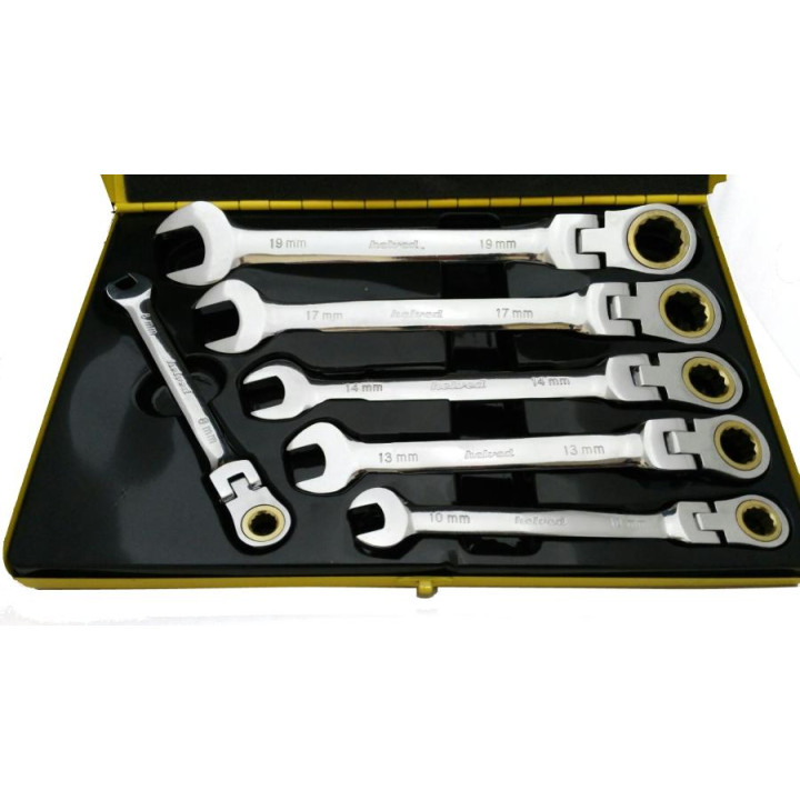 SET CHIAVI COMBINATE A CRICCHETTO, FLESSIBILI 6PZ , HELVED