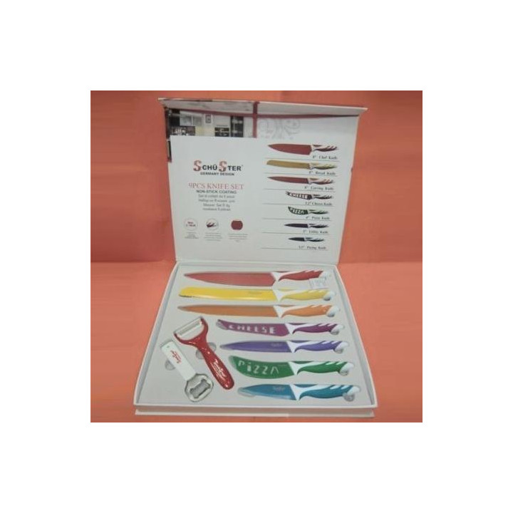 SET COLTELLI 9PCS SCHUSTER GERMANY DESIGN