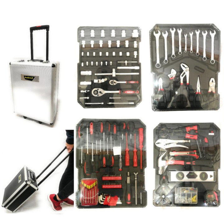 SET UTENSILI DA 186 PZ CASSETTA ARGENTO, HELVED