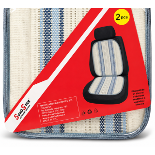COPRI SEDILE PER AUTO - MONTREAL SEAT CUSCHION - COLORE BEIGE/GRIGIO - SCHUSTER GERMANY DESIGN