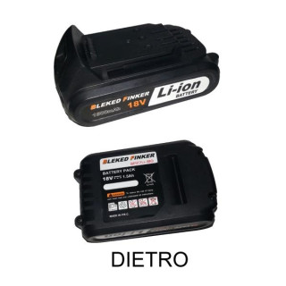 BATTERIA 1.5 Ah PER TRAPANO CORDLESS 18V EGCD18V, BLEKED-FINKER, HELVED